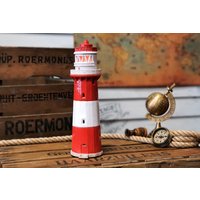 Suvenaart Originelles Handgemachtes Keramik Geschenk Miniatur Leuchtturm Modell , Led Oder Teelichtkerzenhalter Borkum Kleiner Turm Deutschland von SuvenaArt