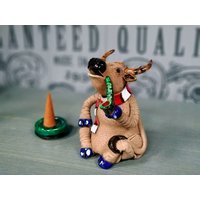 stier Figur Handgemachte Keramik Weihrauch Halter Wohnkultur Artikel. Einzigartiges Geschenk. Weihnachtsgeschenk. Miniatur. Handarbeit Aus Suvena von SuvenaArt