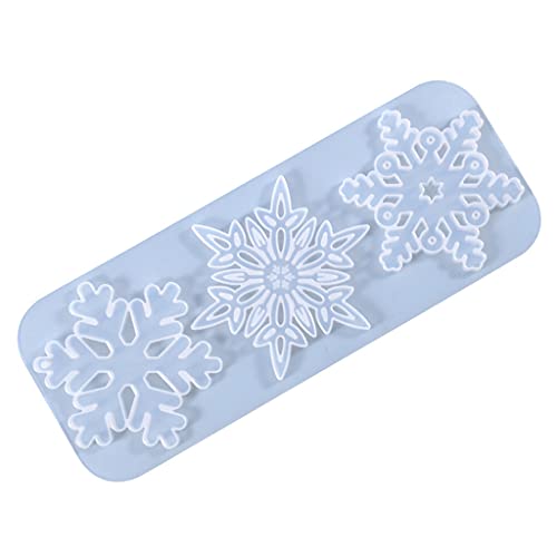 Drei-in-Eins Weihnachten Schneeflocken Hängeanhänger Silikonform Gießform Resin DIY Harz, Silikon Form Harz Form Epoxidgussform Für DIY Drei-in-Eins Weihnachten Schneeflocken Hängeanhänger Silikonform Gießform Resin DIY Harz, Silikon Form Harz Form Epoxidgussform Für DIY von Suweqi