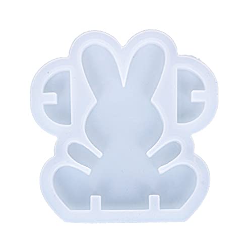 Osterhase Kaninchen Silikonform Gießform Resin Form Ornament von Suweqi