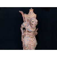 Brahma Holz Statuen Hindu Gott Vintage Kunst Dekor Bali Skulptur Home Decor Geschenk Handgeschnitzt von SuwetaArtShop