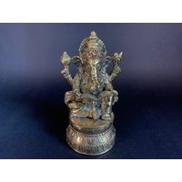 Ganesha Bronze Statue Skulptur Lord Figur Wohndekoration Geschenk von SuwetaArtShop