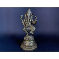 Ganesha Bronze Statue Tanzende Skulptur Lord Home Dekoration Geschenk von SuwetaArtShop