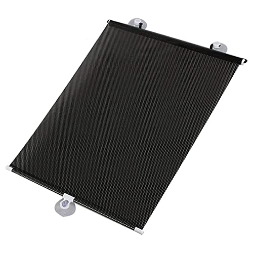 Saugnapf Sonnenschutz Rollos Ohne Bohren,Einziehbare Verdunkelungsrollos Für Fenster,Temporäre Jalousien,Tragbare Wärmeisolierte Sichtschutzvorhänge,Dachfenster Rollo,Black-58×125cm(22.8*49.2in) von Suwooy