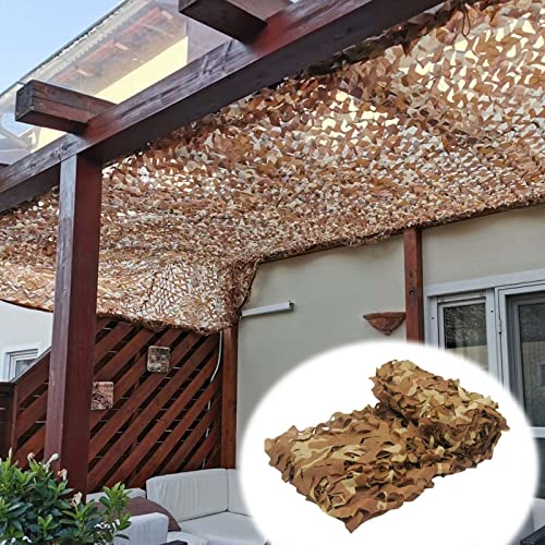 Tarnnetz Sonnenschutz,Verstärktes Wüsten Camouflage Netz,Tarnung Netz Bundeswehr,Camping,Jagd,Tarnnetz Sichtschutz 2m 3m 4m 5m 6m 7m 9m,Garten Pergola Terrasse Sonnensegel,Desert-2x4m(6.6*13.1ft) von Suwooy