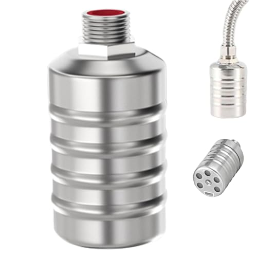 Automatisches Wasserspiegel -Steuerventil 1/4 Zoll Edelstahl -Wasserspiegel -Steuerventil kein Strom Vollautomatisches Wasserventil für Wassertanks Pools Wassertürme über Wasseraufnahme von Suxdlan