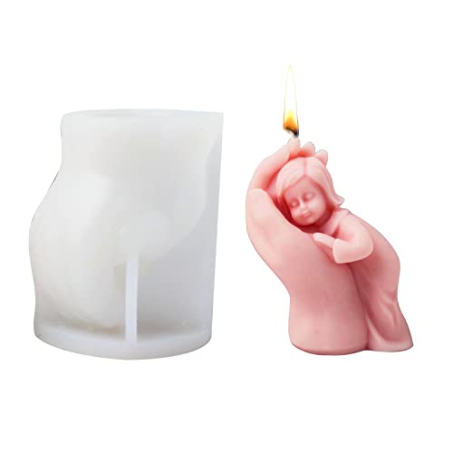 3D-Silikon-Kerzenform, Baby in Hand, Silikonform, Kerzenform, Silikonform für Aromatherapie, Kerze, Seife, Schokolade… von Suxgumoe