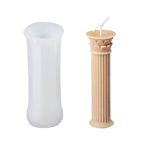 Kerzenformen für römische Säulen, Silikonharzformen, antike Säulen, Zylinderkerzenformen für Kerzen, Seifen, Basteln (B) von Suxgumoe