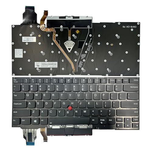 Suyitai USB-QWERTY-Tastatur mit Hintergrundbeleuchtung für Lenovo Thinkpad X1 Carbon 7. / 8. Generation & X1 Yoga Gen 4/5 von Suyitai