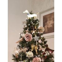 Spiegel Dackel Weihnachtsbaum Topper von SuzanneOddyDesign