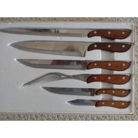 Modernwood Griffe Nib Edelstahl 6 Pc. Messer-Set | #0467 von Suzannesgold