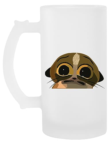 Suzetee Crying Mort Meme Madagascar Transparentes Bierglas Mit Henkel Trinkbecher von Suzetee