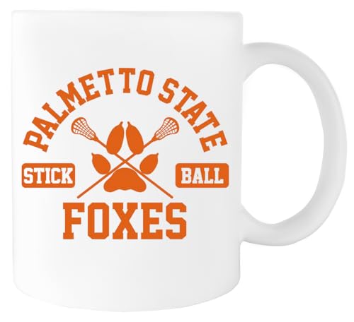 Suzetee Palmetto State Stickball Orange Keramik-Trinkbecher Weißer Becher von Suzetee