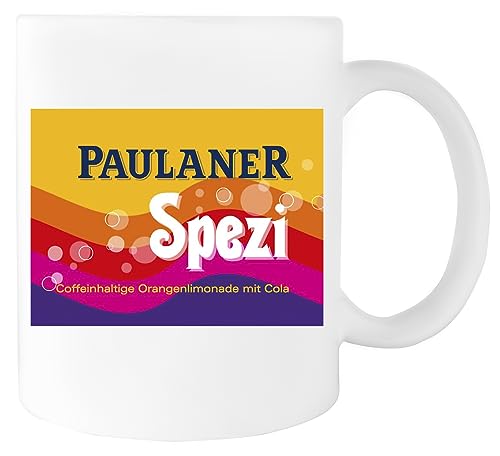 Suzetee Paulanerspezi Munich Keramik-Trinkbecher Weißer Becher von Suzetee