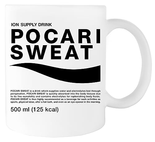 Suzetee Pocari Sweat Keramik-Trinkbecher Weißer Becher von Suzetee