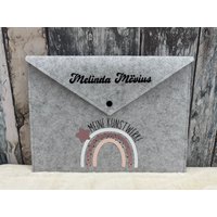 Sammelmappe A4 „Meine Kunstwerke" - Personalisiertes Geschenk Mappe Für Kunstwerke Mit Namen Personalisiert Schule Und Kindergarten von SuzisHandmadeDesign