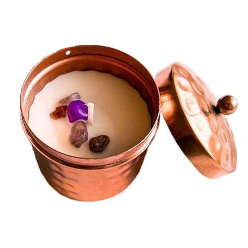 Tropical Vibe Kerzen | Duftkerze aus Sojawachs in einer Kupferdose | Aromatherapie-Kerze l Natürliche Sojawachskerze l Geschenkset für Weihnachten l Ostern l Valentinstag l Muttertag l Jubiläum von Svadia