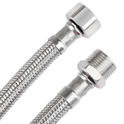 2 Stück Flexschlauch 3/8 Zoll,Panzerschlauch 3/8,Überwurf und Außengewinde,Verbindungsschlauch mit Edelstahlumflechtung,Anschlussschlauch Armaturenschlauch für Wasserhahn Eckventil Spülkasten(25cm) 2 Stück Flexschlauch 3/8 Zoll,Panzerschlauch 3/8,Überwurf und Außengewinde,Verbindungsschlauch mit Edelstahlumflechtung,Anschlussschlauch Armaturenschlauch für Wasserhahn Eckventil Spülkasten(25cm) von Svalor