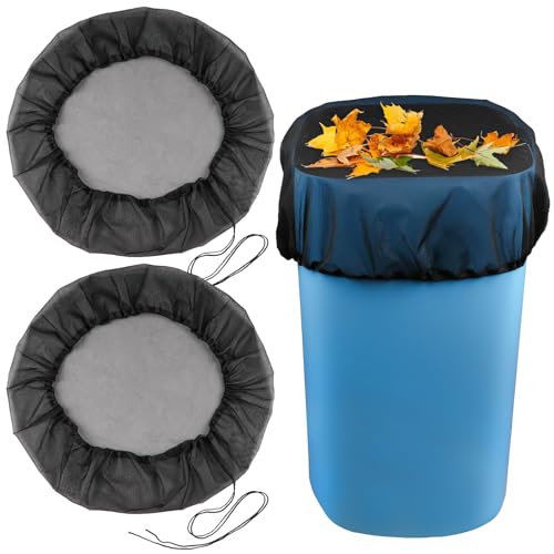 Regentonne Abdeckung Set, 2 Stück Regentonnen Netz mit Zugkordel, Verstellbares Regentonnen Netz, Wetterbeständiger Regentonnennetz, Regentonnen Schutznetz vor Laub(80cm) Regentonne Abdeckung Set, 2 Stück Regentonnen Netz mit Zugkordel, Verstellbares Regentonnen Netz, Wetterbeständiger Regentonnennetz, Regentonnen Schutznetz vor Laub(80cm) von Svalor