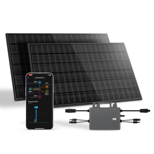 Kit Solar Svan con 2 Paneles Solares Bifaciales de 435W, Microinversor Wifi 800W. SSRS800W, Plug & Play, Control desde APP, Protección IP68, Uso Exterior, Sin Soporte von Svan SOLAR