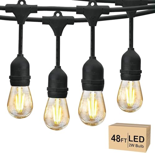 Svater LED Lichterkette Außen,S14 15M lichterkette Glühbirnen Wasserdicht IP65 mit 15+1 E27 150lm 2W LED-Lampen 2700K Warmweiß für GartenTerrasse Hochzeiten Svater LED Lichterkette Außen,S14 15M lichterkette Glühbirnen Wasserdicht IP65 mit 15+1 E27 150lm 2W LED-Lampen 2700K Warmweiß für GartenTerrasse Hochzeiten von Svater