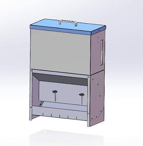 Automatischer Hundefutter-Dispenser 25L Automatisches Hundefutter Große Rasse im Freien Hundefutter-DispenserVerzinkte Schwerkraftfutter für Haustiere Hunde von Svauoumu