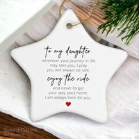 An Meine Tochter Personalisierte Keramik Ornament-Tochter Geburtstagsgeschenke-Custom Name Ornament-Ermutigung Geschenke-Unterstützen von SvenHStore