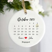 Verheiratet Ornament-Hochzeit Gefälligkeiten-Verlobtes Paar Ornament-Unsere Erste Weihnachten Ornament-Frischvermählten Geschenk-Hochzeit Datum von SvenHStore