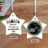 Personalisierte Sonogramm Weihnachtsverzierung, Schwangerschaftansage, Neuer Vater Geschenk, Daddy Zu Sein Personalisierte Sonogramm Weihnachtsverzierung, Schwangerschaftansage, Neuer Vater Geschenk, Daddy Zu Sein von SvenHStore