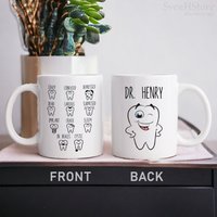 Personalisierte Zahnarzt Tasse-Dental Hygienist Geschenke-Lustige Zähne Graduierung Geschenk-Neue Zahnärzte Bestanden-Dental Geschenke Für von SvenHStore