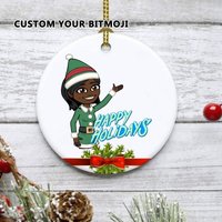 Weihnachten Angepasst Bitmoji Ornament Geschenk, Weihnachtsgeschenk Für Lehrer, Schüler, Kollegen, Lustige Verzierung Mit Ihrem Bild Und Ihrer von SvenHStore