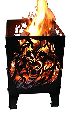 Svenskav Feuerkorb Löwe aus Rohstahl 30 x 30 x 47 cm Svenskav Feuerkorb Löwe aus Rohstahl 30 x 30 x 47 cm von SvenskaV