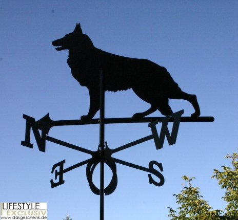 Wetterfahne Hund groß 62 x 91 cm von SvenskaV