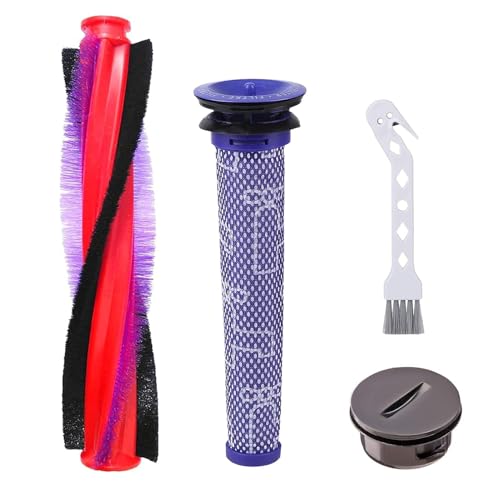 Svitzoot 225mm Bürstenwalze für Dyson V6 SV03 DC62 DC58 DC59 SV073 Ersatzbürste mit Filter Bürstenrolle 225 mm für Dyson Staubsauger von Svitzoot