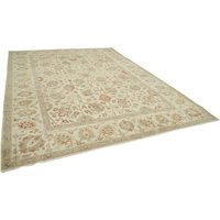 10x13 Dekorativer Oversize Teppich, Beige Rustikaler Boho Etsy Türkei Handgemachter Floral Home Decor Wohnzimmer Teppich von SvonyHome