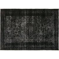 11x15 Handgemachter Schwarzer Oversize Teppich - Großer Vintage Oushak Übergefärbter Wollteppich von SvonyHome