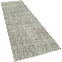 3x10 Handgefertigter Grauer Teppichläufer, Vintage Teppich, Eingangsbereich, Teppich Läufer von SvonyHome