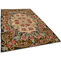 6x9 Handgemachter Dekorativer Kelim Aus Moldovian, Boho Style Rosen Kelim, Kelimteppich, Großer Kelimteppich, Karabagh Kilim von SvonyHome