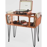 Plattenspieler Ständer Schallplattenhalter Retro Konsole Grammophon Tisch Schreibtisch Holz Stehend Lp Aufbewahrung Musikveranstalter Hörstation von SwamFactory
