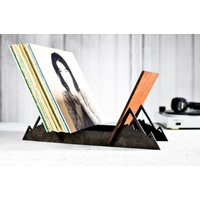 Schallplattenhalter Tisch Schreibtisch Für Loft Holz Stehständer Lp Organizer Aufbewahrungsdisplay Geschenk Musikfan von SwamFactory