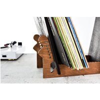 Schallplattenhalter Tisch Schreibtisch Für Loft Holz Stehständer Lp Organizer Aufbewahrungsdisplay Geschenk Musikfan von SwamFactory