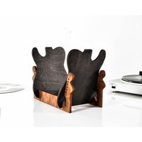 Schallplattenhalter Tisch Schreibtisch Für Loft Holz Stehständer Lp Organizer Aufbewahrungsdisplay Geschenk Musikfan von SwamFactory