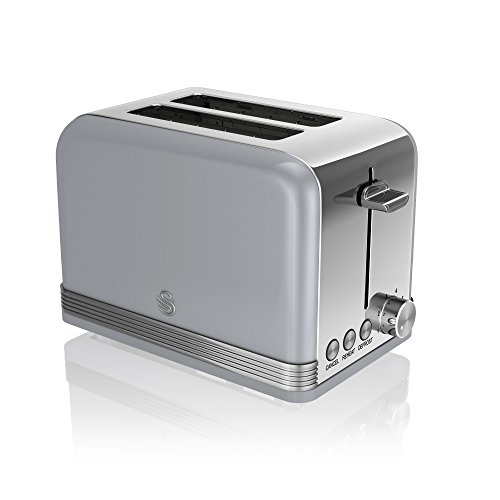 Swan 2-Slot Retro Toaster ST19010GRN Grau von Swan