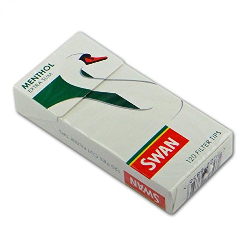 Swan Extra Slim/Extra Slim Menthol/Ultra Slim/Super Slim/Filter Smooth Black - verschiedene Varianten Trendz, Swan Menthol Extra slim, 3 Packets von Swan