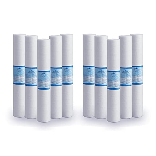 Swan Sedimentfilter 20 Zoll 1 Mikron Ultrafiltration Beseitigt Sand, Schlamm, Rostpartikel und hängende Verunreinigungen. 10 Stück von Swan
