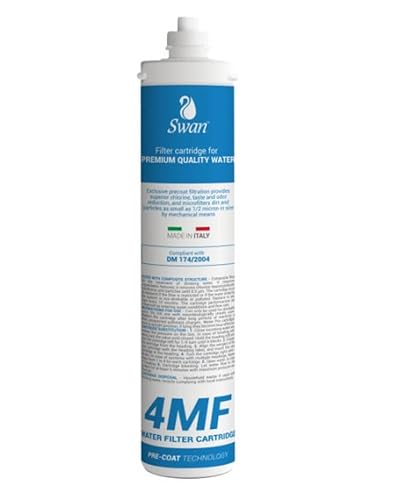 Swan Wasserfilter mit Bajonett 4MF Aktivkohle Filtration 0,5 Mikron kompatibel mit Everpure 4C, kompatibel mit BWT Bewapure HQ M von Swan
