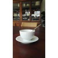 Arzberg Design Golfball Van Heinrich Loffelhardt Saus Kom Met Vaste Onderschotel von SwansboroughVintage