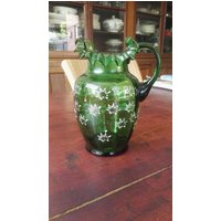 Handgeblazen, Beschilderd Glasiert Kannetje von SwansboroughVintage