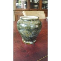 Royal Doulton England Vaasje Grün/Blau Glasur von SwansboroughVintage