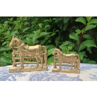 Paar Messingpferd Briefhalter Oder Ständer Reitdekor Paar Messingpferd Briefhalter Oder Ständer Reitdekor von Swansdowne